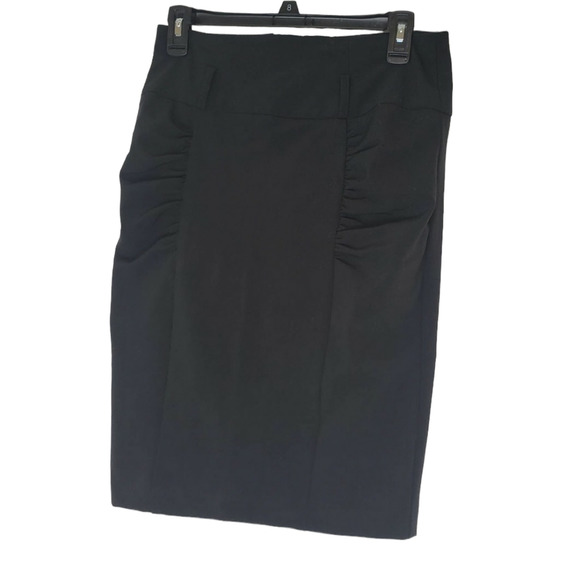MUNYA5ADD BCX Juniors‎ Black Panel Ruched Pencil Skirt SIze 7 - Picture 10 of 11